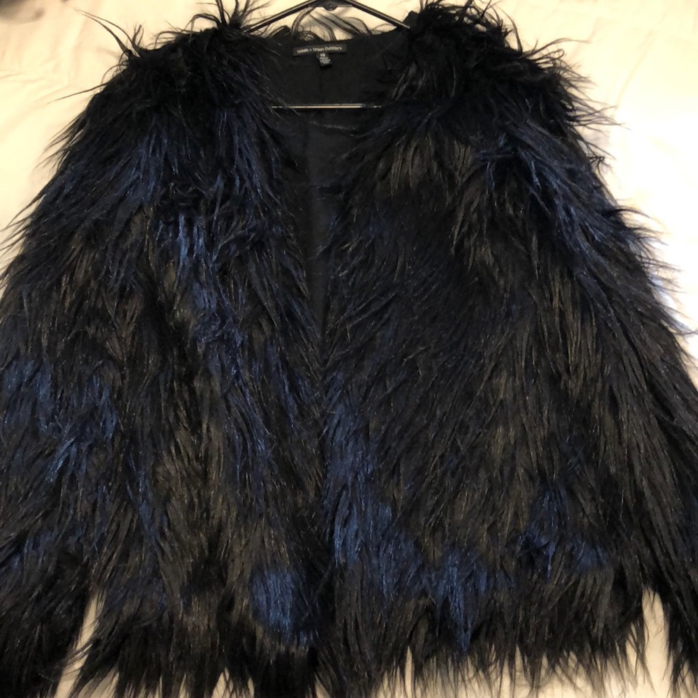Urban outfitters furry jacket